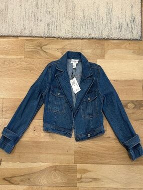 For The Republic Denim Cropped Jean Jacket Size XS NWT